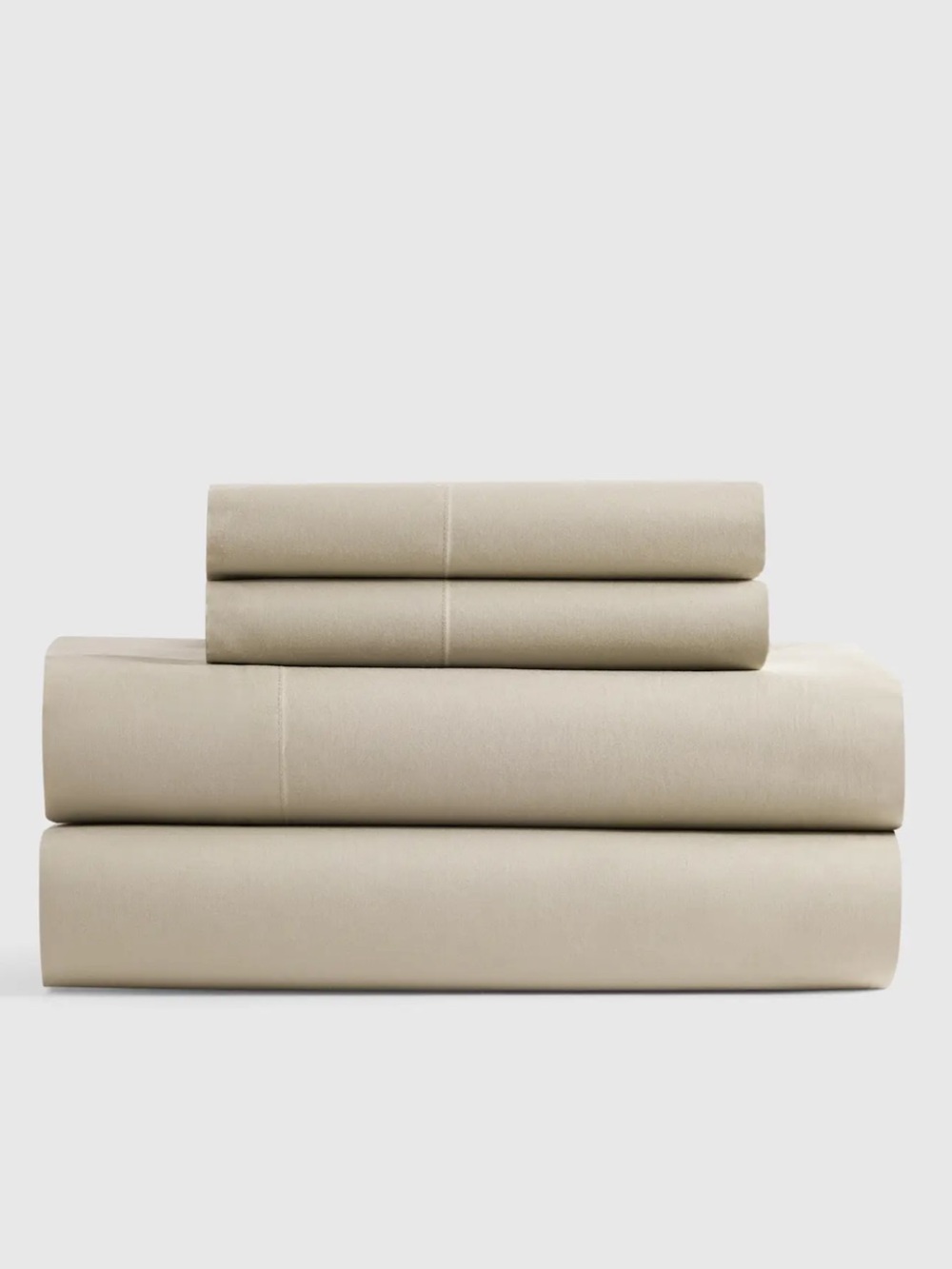Quince Organic Crisp Percale Sheet Set (Toffee) - King